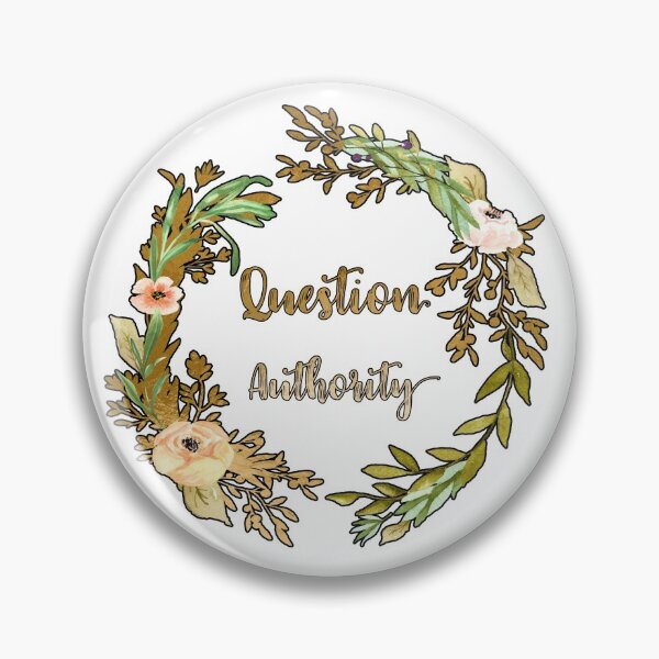 Item preview, Question Authority - A floral print designed and sold by Annalee Beer.