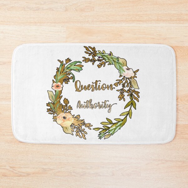 Item preview, Question Authority - A floral print designed and sold by Annalee Beer.
