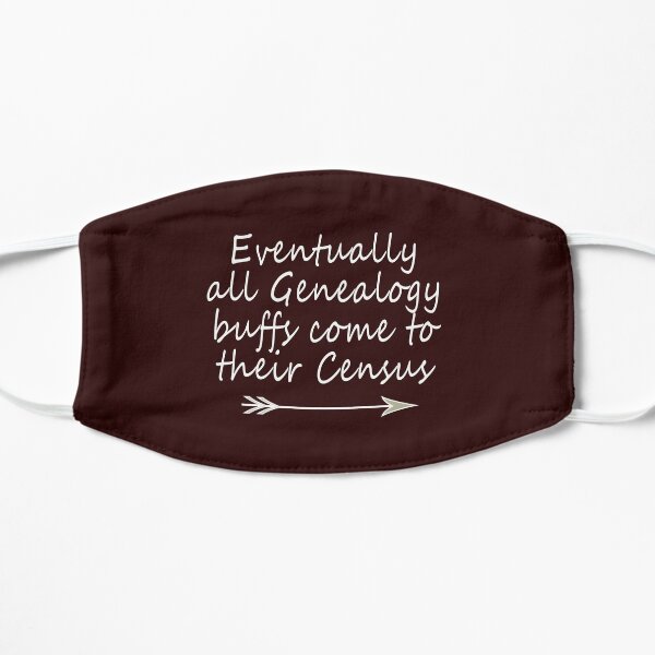 Funny genealogy comes to their census design Flat Mask