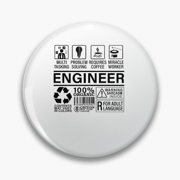Item preview, ENGINEER ORGANIC WARNING sarcasm problem coffee designed and sold by WeeTee.