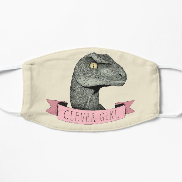 Clever Girl raptor dinosaur Flat Mask