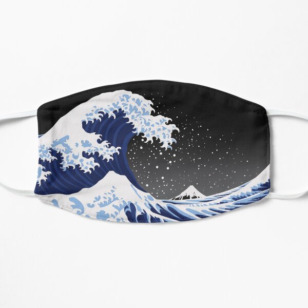 The Great Wave Flat Mask
