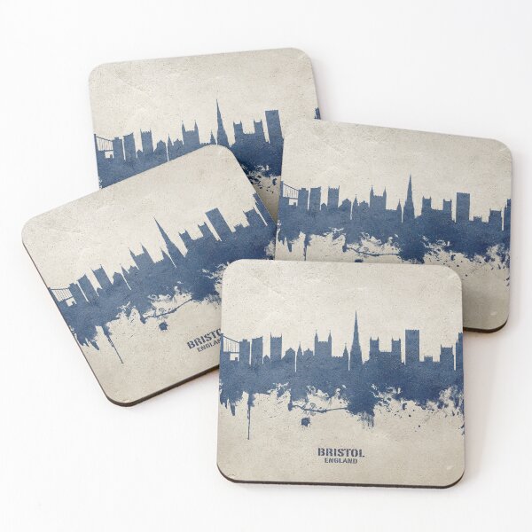 Aperçu de l'œuvre Bristol England Skyline créée et vendue par ArtPrints.