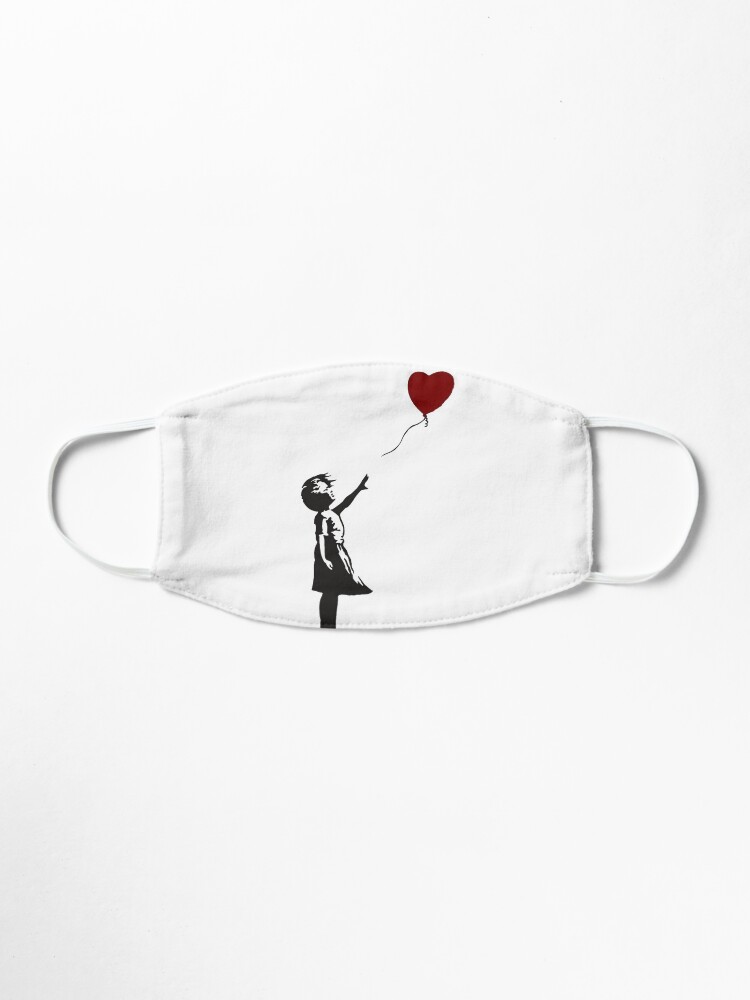 Banksy Heart Balloon Girl Mask By Luna7 Redbubble