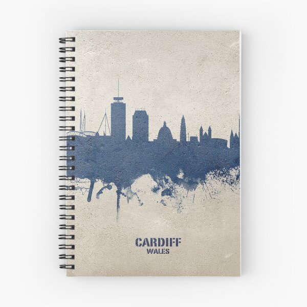 Aperçu de l'œuvre Cardiff Wales Skyline créée et vendue par ArtPrints.