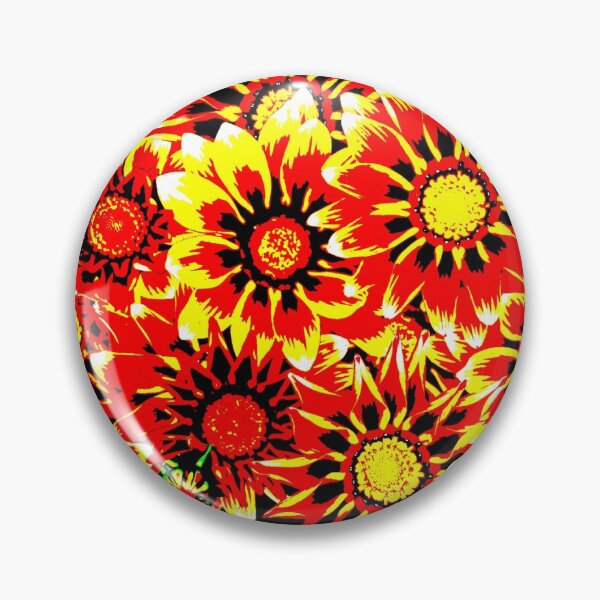 Item preview, Gazanias in Red and Yellow Transparent Background designed and sold by Heatherian.