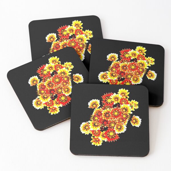Item preview, Gazanias in Red and Yellow Transparent Background designed and sold by Heatherian.
