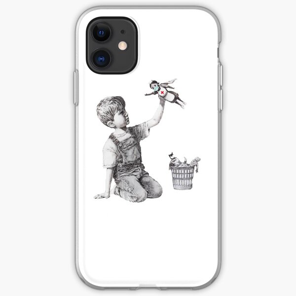 Banksy tribute to nurses iPhone Soft Case