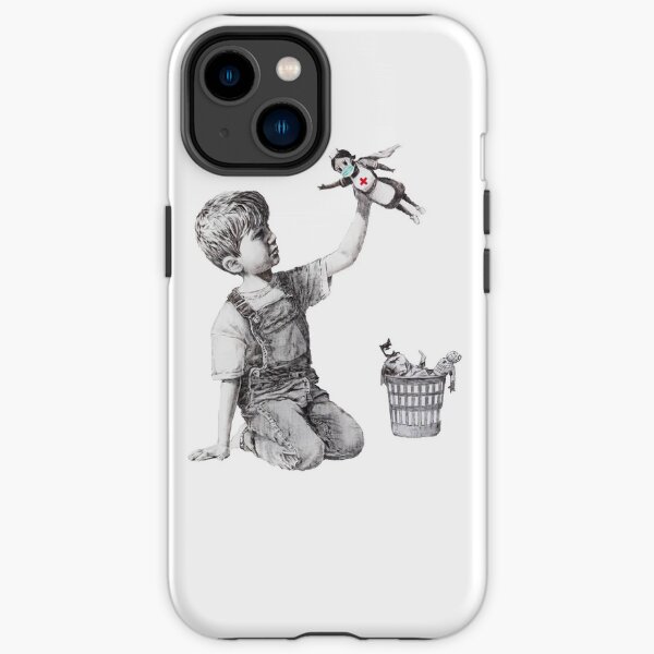 Banksy Hommage aux soignants Coque antichoc iPhone