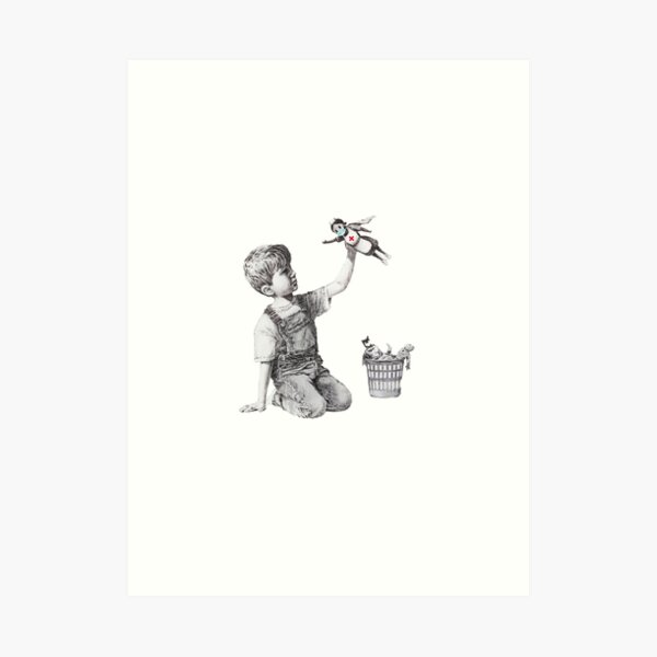Banksy Hommage aux soignants Impression artistique
