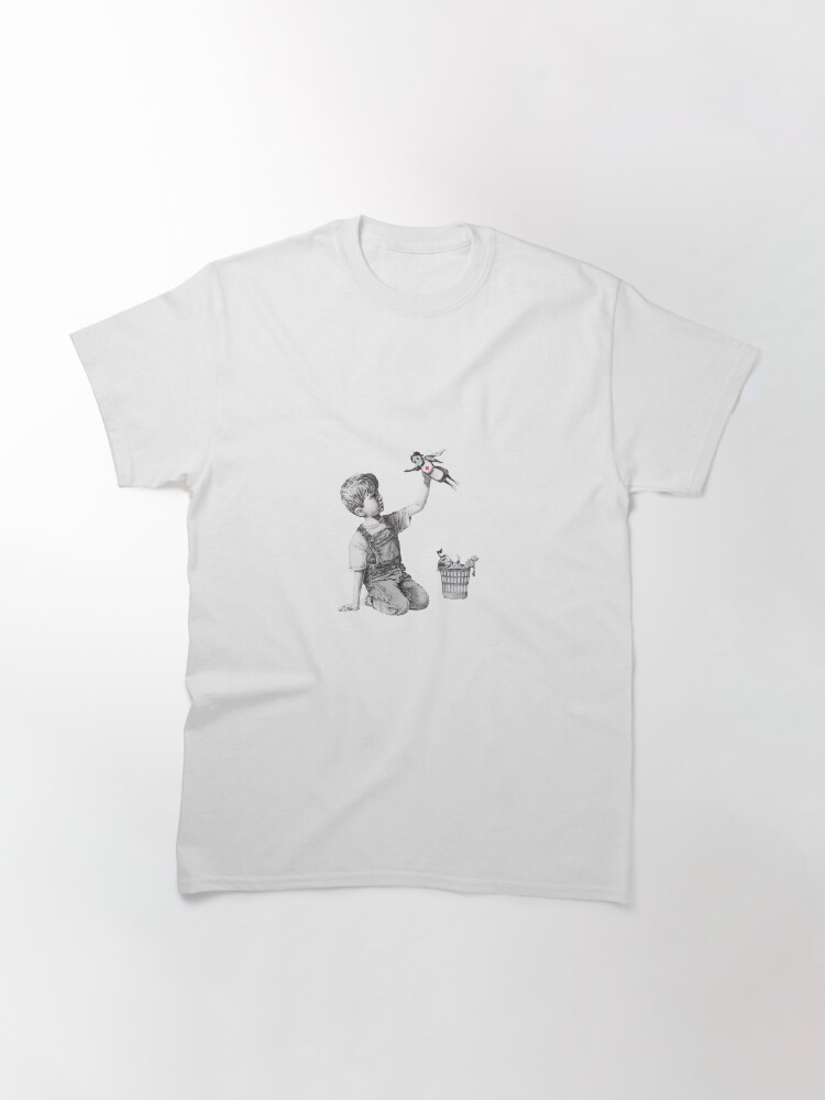 Alternate view of Banksy tribute to nurses Classic T-Shirt