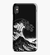 Black & White Hokusai Great Wave iPhone Case