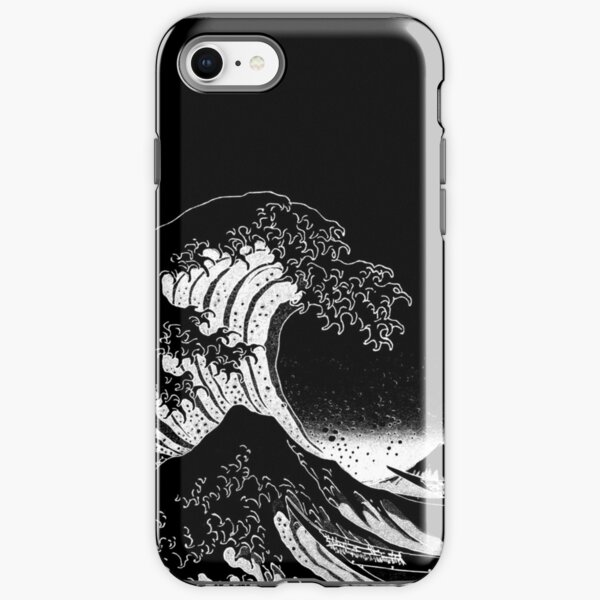 Black & White Hokusai Great Wave iPhone Tough Case