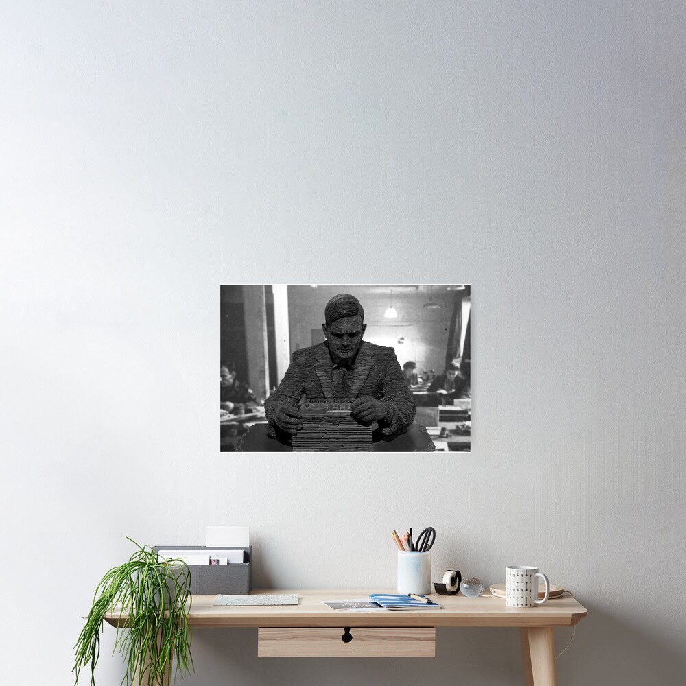 Alan Turing Statue Poster