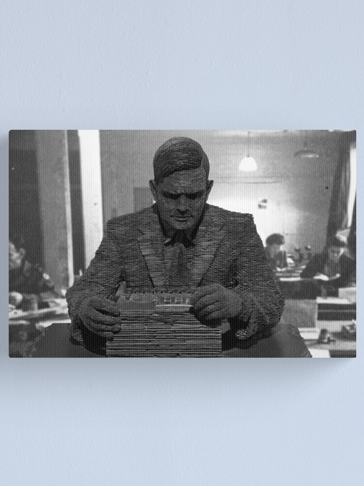 Alternate view of Alan Turing Statue Canvas Print