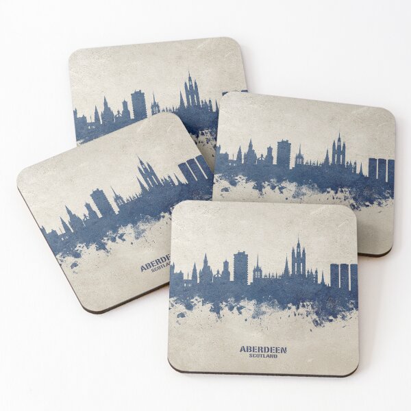 Item preview, Aberdeen Scotland Skyline designed and sold by ArtPrints.