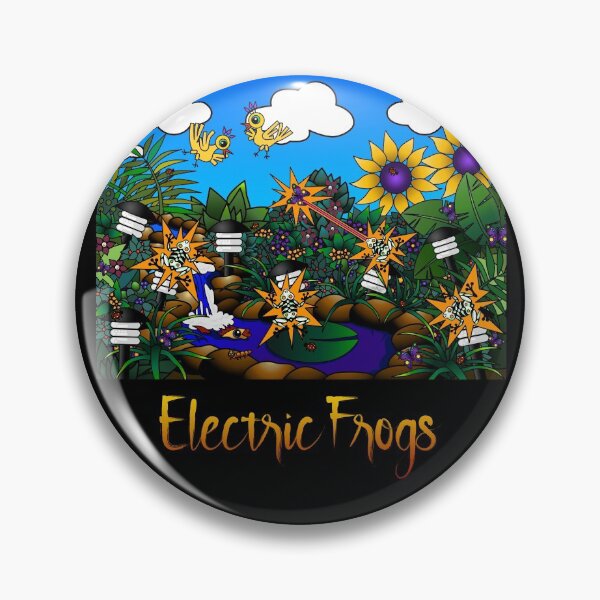 Item preview, Electric Frogs - With Title by Amanda M Lucas designed and sold by Amanda Lucas.