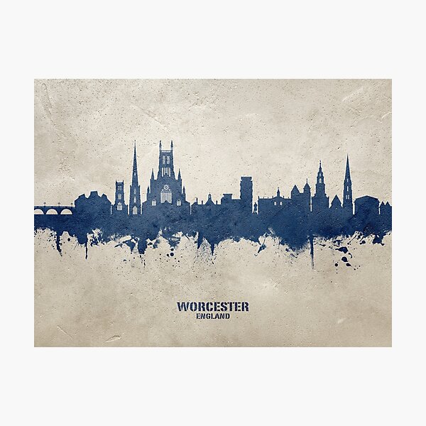 Item preview, Worcester England Skyline designed and sold by ArtPrints.