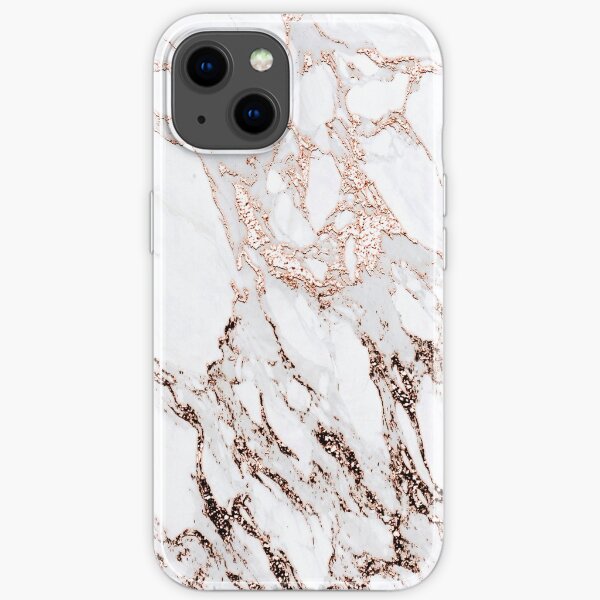 Ich habe roségoldmetallisch glänzende Striche kreiert, um einen luxuriösen Look zu erzielen. iPhone Flexible Hülle