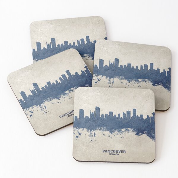 Aperçu de l'œuvre Vancouver Canada Skyline créée et vendue par ArtPrints.