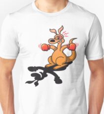 Boxing Kangaroo attacked by his own shadow! Unisex T-Shirt