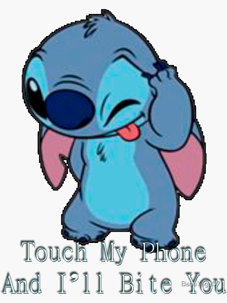 Stitch Wallpaper Touch My Phone And I Ll Bite You Diysus