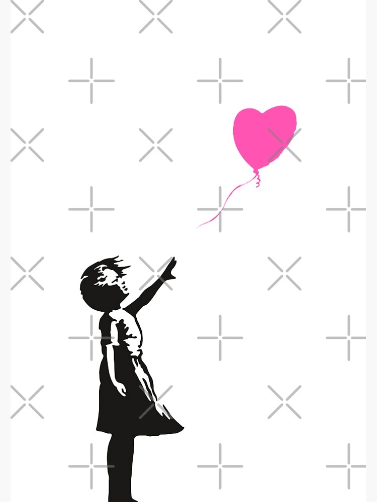 Banksy - Pink Heart Balloon Girl by Luna7