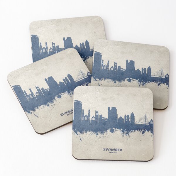 Item preview, Swansea Wales Skyline designed and sold by ArtPrints.
