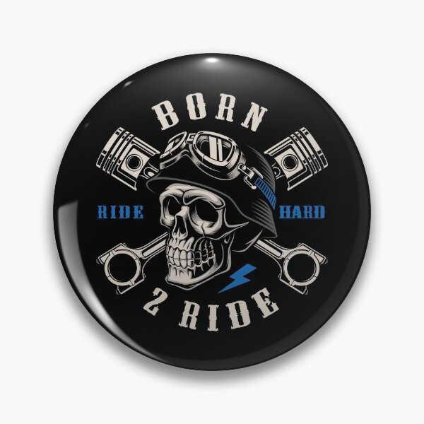 Item preview, Motorbike saying Motorcyclist Born 2 Ride Biker designed and sold by SiRaGeckoDesign.