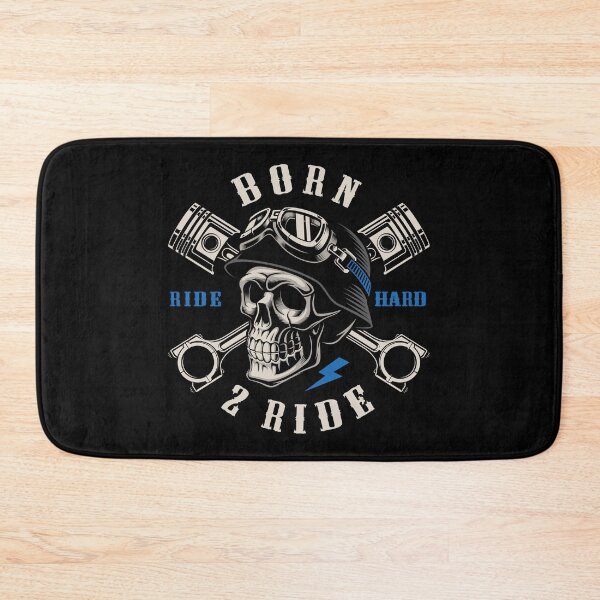 Item preview, Motorbike saying Motorcyclist Born 2 Ride Biker designed and sold by SiRaGeckoDesign.