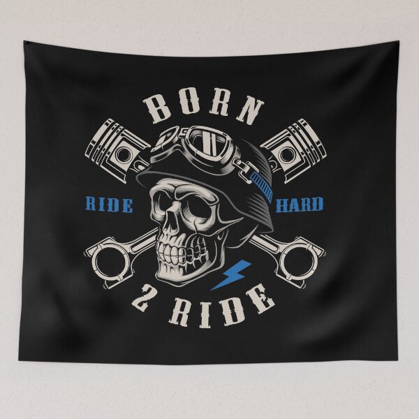 Item preview, Motorbike saying Motorcyclist Born 2 Ride Biker designed and sold by SiRaGeckoDesign.