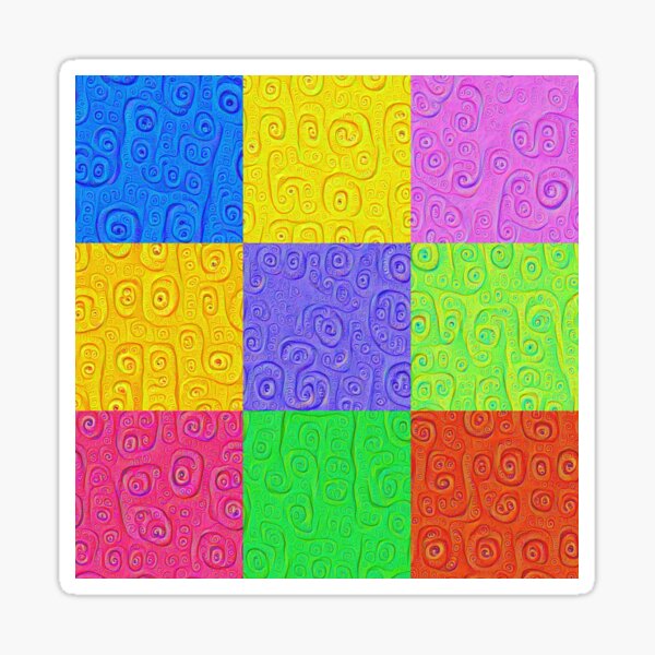 Deep Dreaming of a Color World 2K 2 Sticker