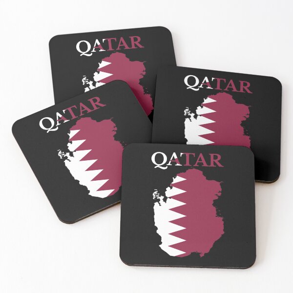 Item preview, Qatar Flag Map designed and sold by marosharaf.