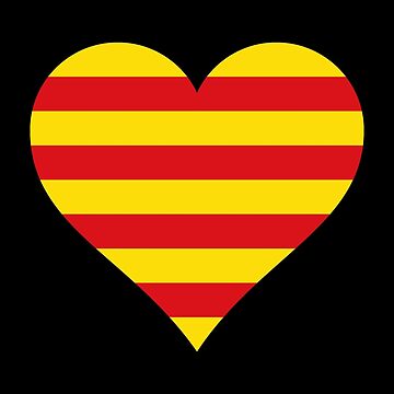 Flag Spanish-Catalan heart