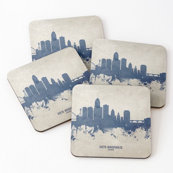 Item preview, Des Moines Iowa Skyline designed and sold by ArtPrints.