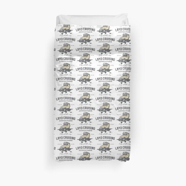 Every Mile Tells a Story - grey print Duvet Cover