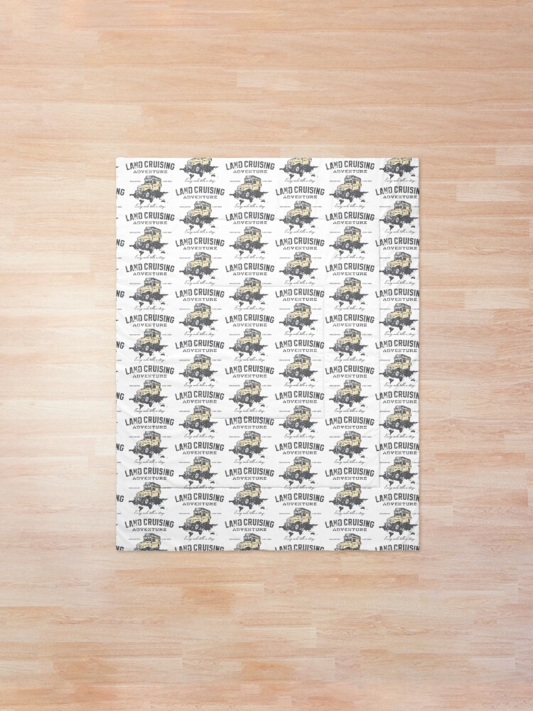 Alternate view of Every Mile Tells a Story - grey print Comforter
