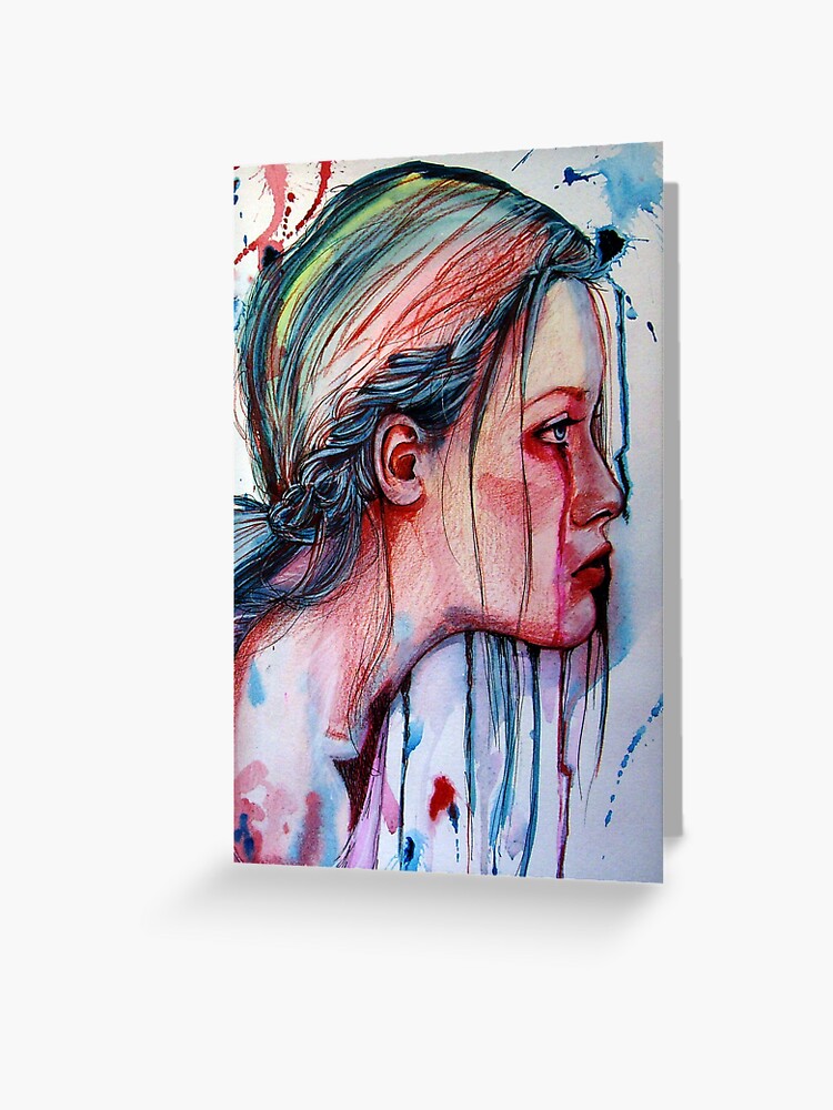 Thumbnail 1 of 2, Greeting Card, The Redemption of Agnes McFee (VIDEO IN DESCRIPTION!) designed and sold by OlgaNoes.