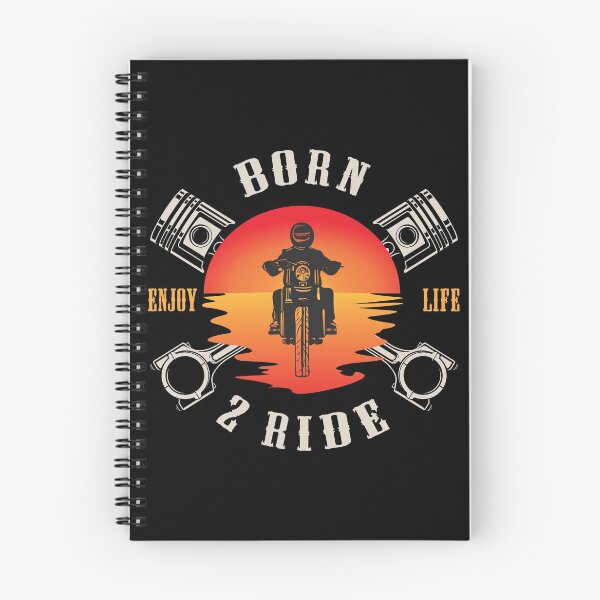 Item preview, Motorbike saying Motorcyclist Born 2 Ride Biker designed and sold by SiRaGeckoDesign.