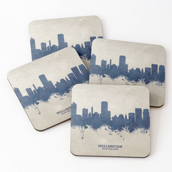 Item preview, Wellington New Zealand Skyline designed and sold by ArtPrints.