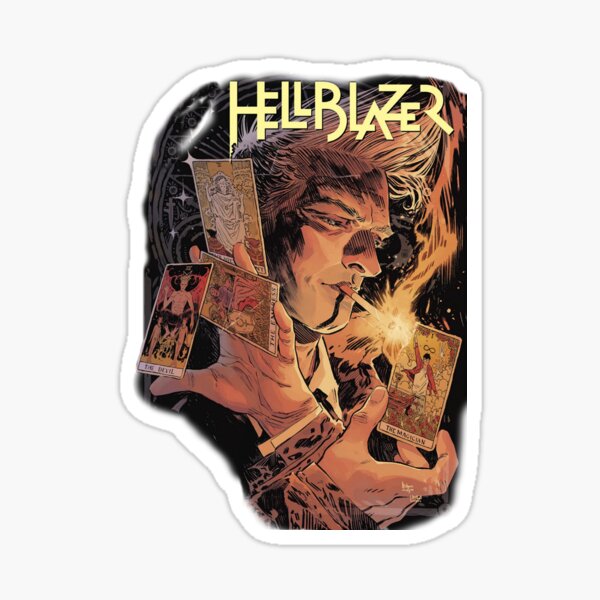Vista previa del artículo con la obra «Hellblazer, portada del cómic de Constantine», diseñado y vendido por L G.