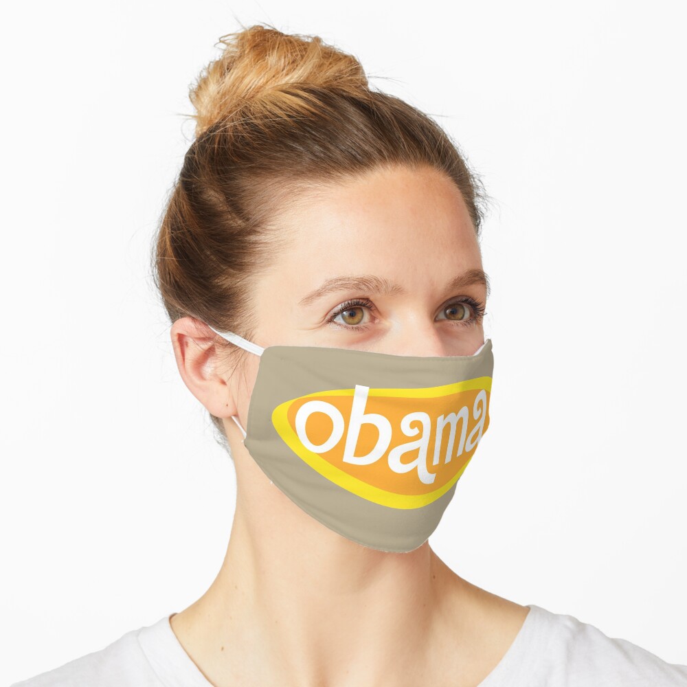 Download Retro Yellow Obama Mask By Depresident Redbubble PSD Mockup Templates