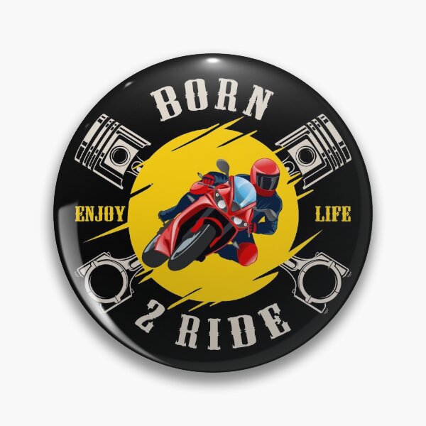 Item preview, Motorbike saying Motorcyclist Born 2 Ride Biker designed and sold by SiRaGeckoDesign.