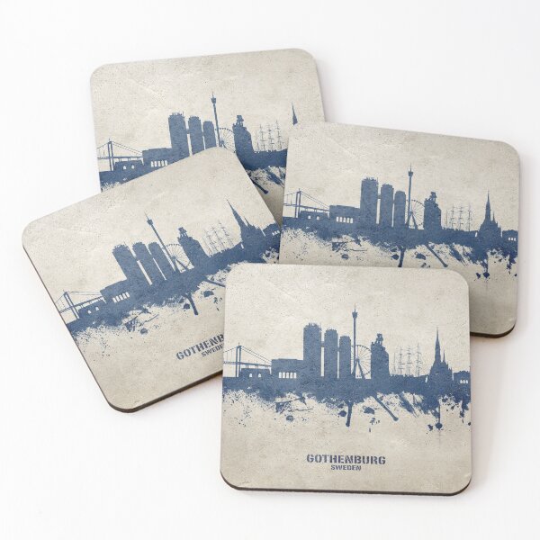 Item preview, Gothenburg Sweden Skyline designed and sold by ArtPrints.