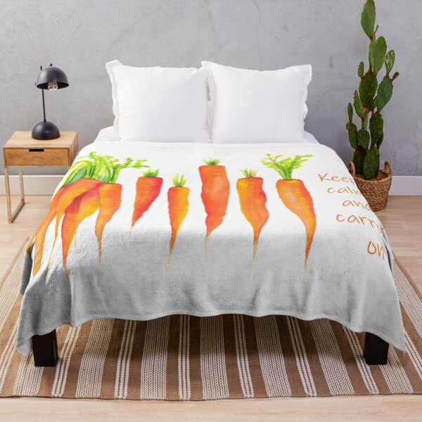 Item preview, Keep calm and carrot on - food illustration designed and sold by kittyvdheuvel.