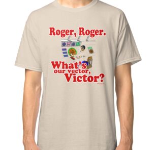 "Roger, Roger, What's Your Vector Victor" Stickers by kaptainmyke