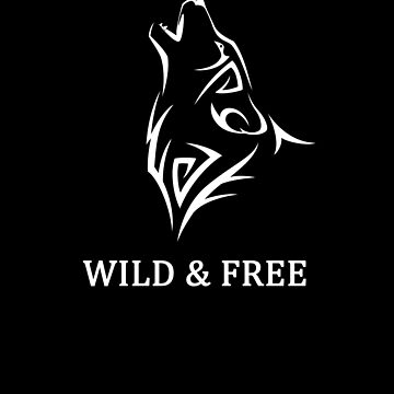 Howling Wolf Silhouette T Shirt Wild & Free Wolf Spirit Tee Howling Wolf Silhouette T Shirt Wild & Free Wolf Spirit Tee