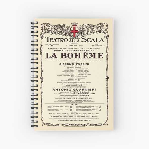 Item preview, Vintage-Style La Scala La Bohème Opera Poster designed and sold by travelwitheric.