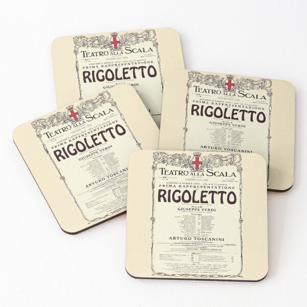Item preview, Vintage-Style La Scala Rigoletto Opera Poster designed and sold by travelwitheric.