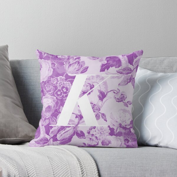 Item preview, K Letter, Vintage Alphabet - Botanical Monogram - Perfect Purple designed and sold by mydoodlesateme.